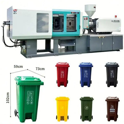 Mesin Cetak Injeksi Plastik Horisontal Untuk Pembuatan Keranjang Sampah Sampah Rumah Tangga