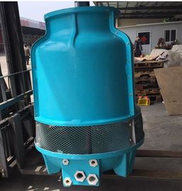 Blue Water Cooling Tower 800T Umur Panjang Rentang 22KW Motor Rust Resistance