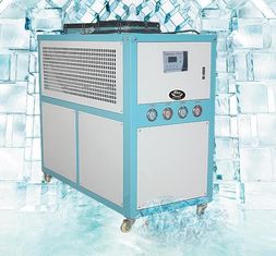 Pendingin Air Didinginkan Industri Kecil, 30 Ton Air Cooled Chiller Pengontrol Suhu Digital